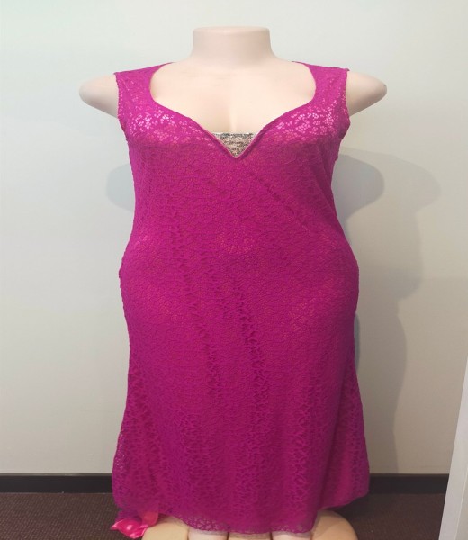 Ballgown Pink Lace open Back