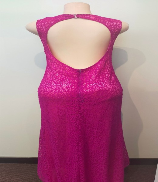 Ballgown Pink Lace open Back