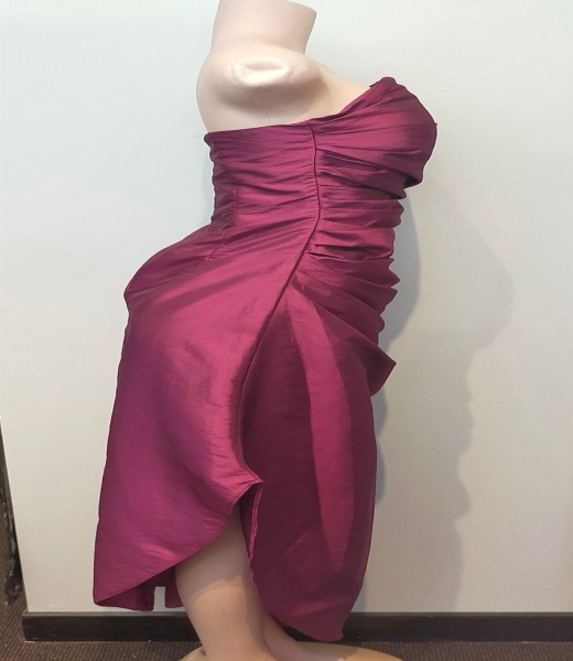 Ballgown Purple Ruffled Side length