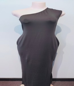 Ballgown Black Single side Shoulder
