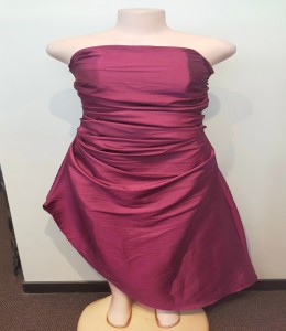 Ballgown Purple Ruffled Side length