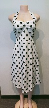 White Dress / Large Black Polkadots