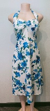 White Dress / Blue Flowers -2 Styles