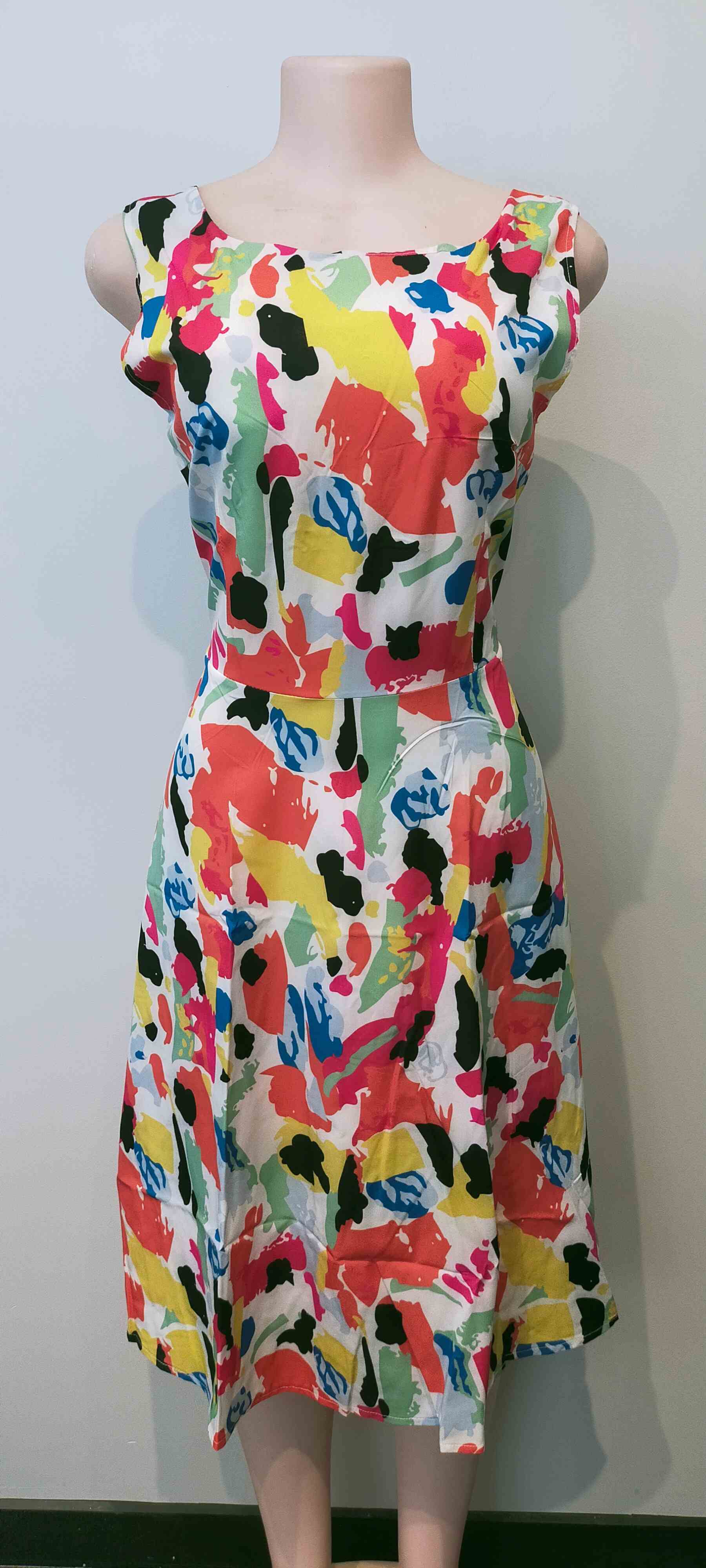 Abstract Coloured Dress