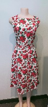 White Dress / Red Roses