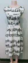 Music Print Dress