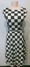 Black Chequers Dress
