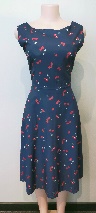 Blue Dress with Cherries