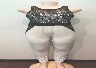 White / Black Lace Pantsuit