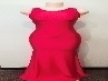 Red / Red&White Strapped Back (Diamantes) / Floor Length
