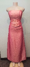 Peach 2-Piece / Strapless / Floor Length