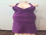 Purple / Thin Straps w Sequins / Floor Length