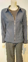 Navy Blue Jacket / Collar / Zip