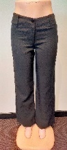 Black Pant / No Pockets / Single Button + Zip Front