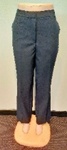 Blue Pant / Regular Length / Side Pockets / Hook + Zip Front
