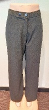 Black Pant / No Pockets / Double Button + Zip Front